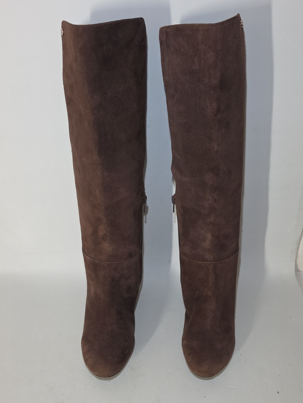 ANTONIO MELANI Dark Brown Suede Knee-High Boots